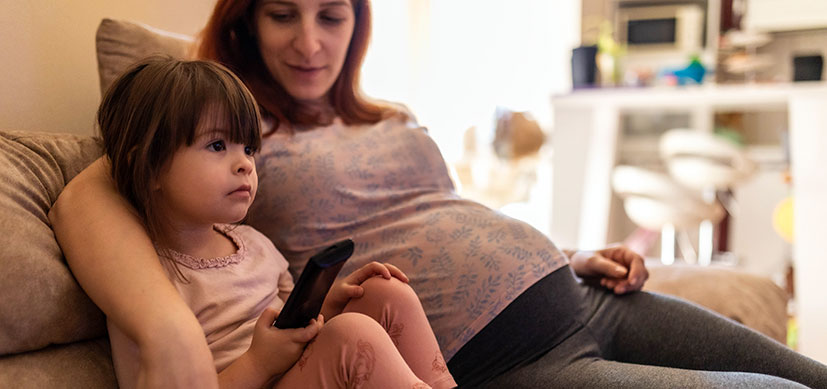 pregnant-mother-couch_827x389.jpg Prenatal Exposure to PBDEs Linked to Adolescent Behavioral Concerns