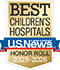 U.S. News & World Report Honor Roll Badge for Top Children's Hospital.