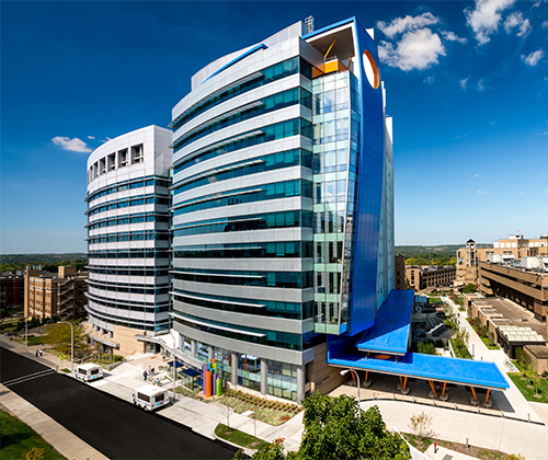 A photo of Cincinnati Children's research facilities.