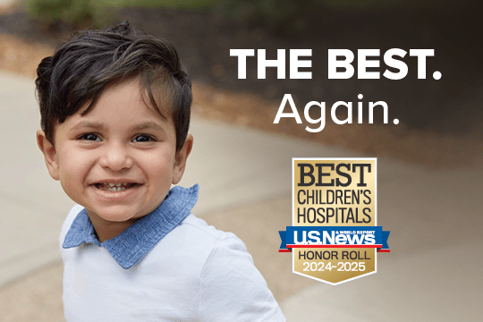 U.S. News & World Report Best Children's Hospitals 2024-2025.