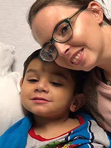 Caleb with Britteny, who donated her kidney to him through the Cincinnati Children's Living Donor program.